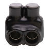 2-Port Gray Multi-Tap Pre-Insulated Connector, 3/0 - 4 AWG