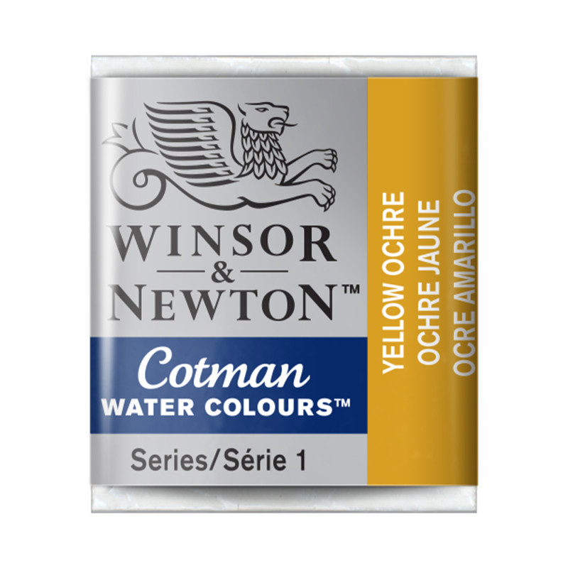 Cotman Watercolor Paint, Half Pan, Yellow Ochre