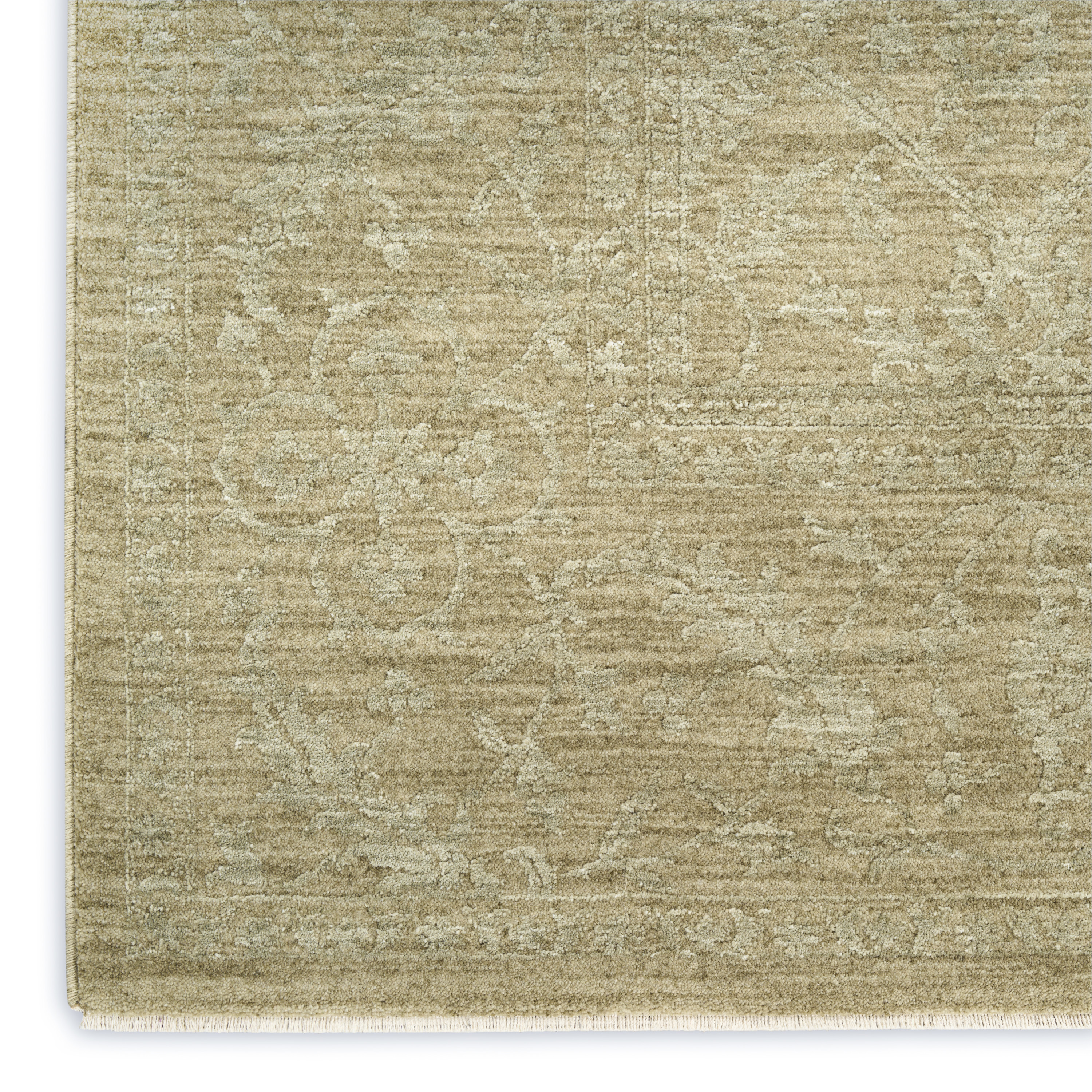 Nourison Moonlit 7'10" x 10'2" Green Vintage Indoor Rug