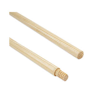 Boardwalk, Threaded End Lacquered Wood +E4:E108Broom Handle, 60", Natural