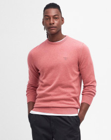 Pima Cotton Crew Neck Jumper Pink Clay