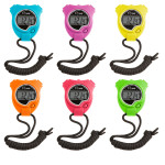 Champion Sports Stop Watch, Neon Colors, Set of 6 CHS910NSET