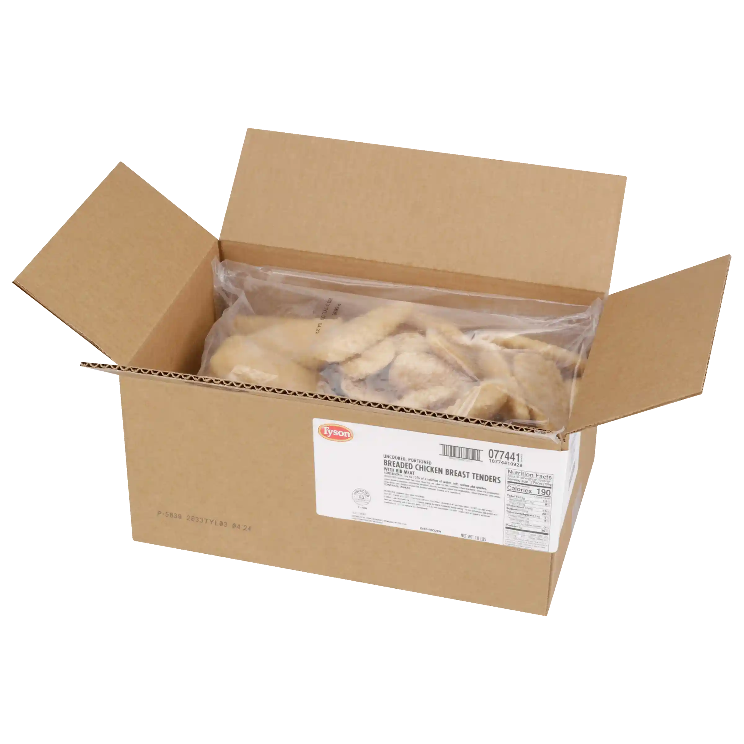 Tyson® Uncooked Breaded Select Cut Chicken Tenders_image_31