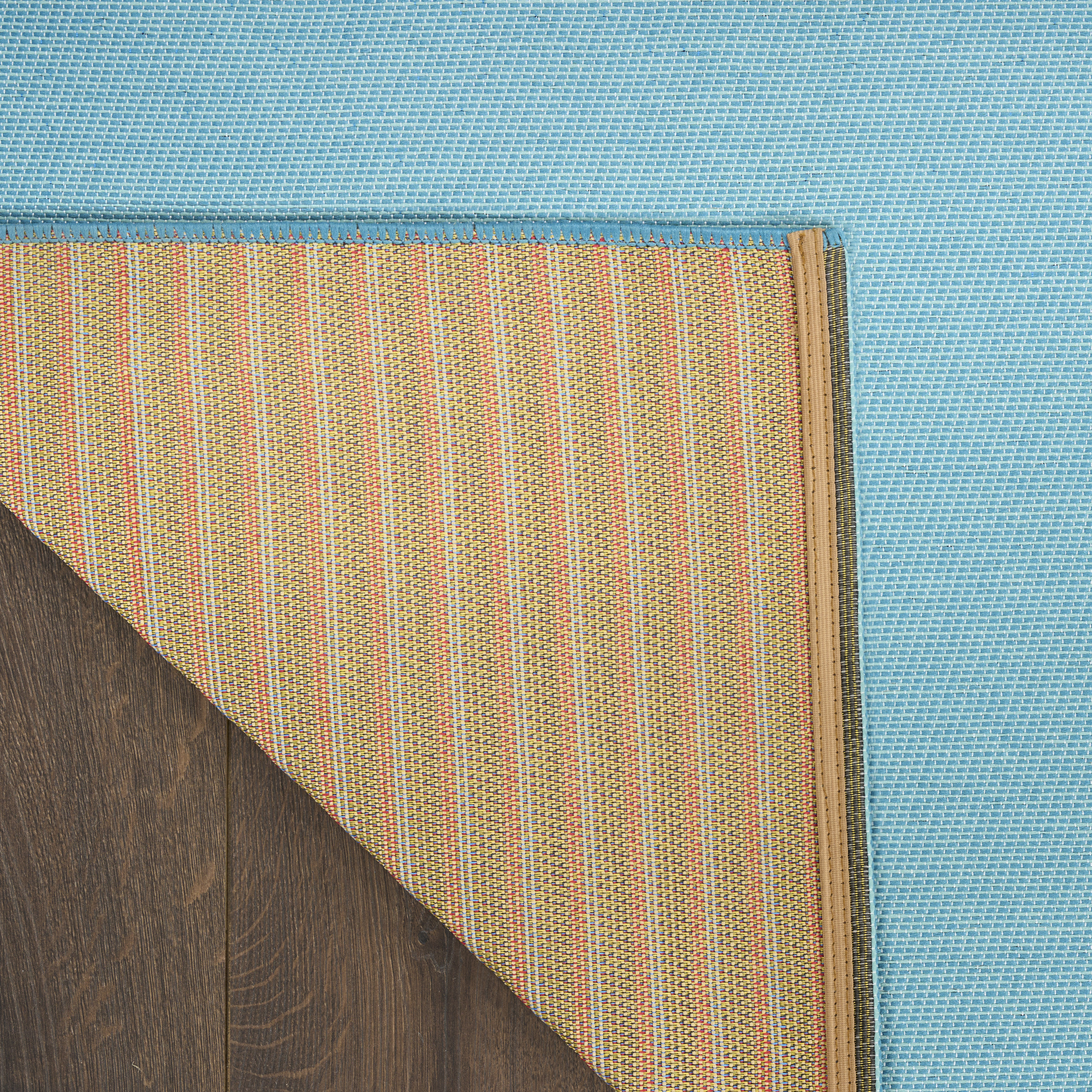 Nourison Color Splash 4' x 6' Blue Ivory Coastal, Nautical & Beach Rug