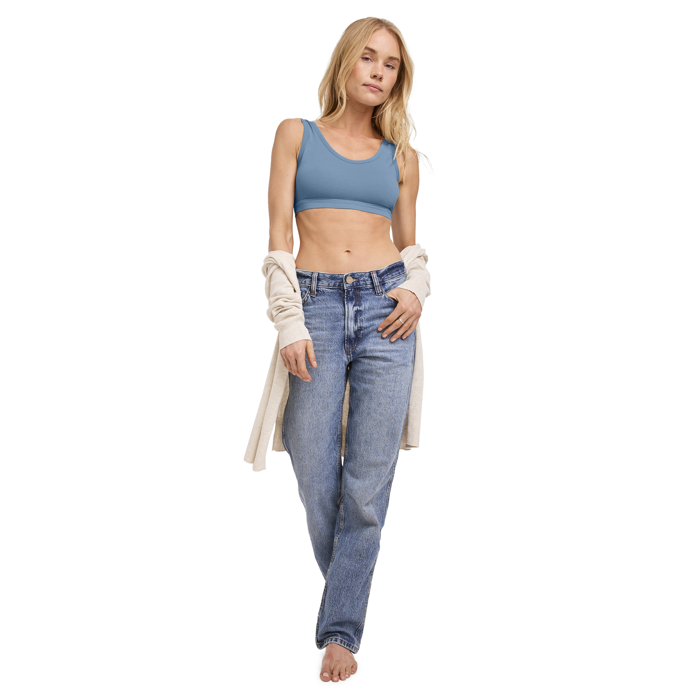 Jockey Women's Organic Cotton Stretch Tank Strap Bralette - Picture 18 of 61