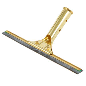 Unger, GoldenClip Complete Brass, 10", Brass, Rubber Squeegee