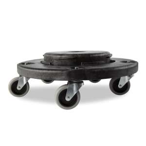 Rubbermaid Commercial, BRUTE, Black, Receptacle Dolly