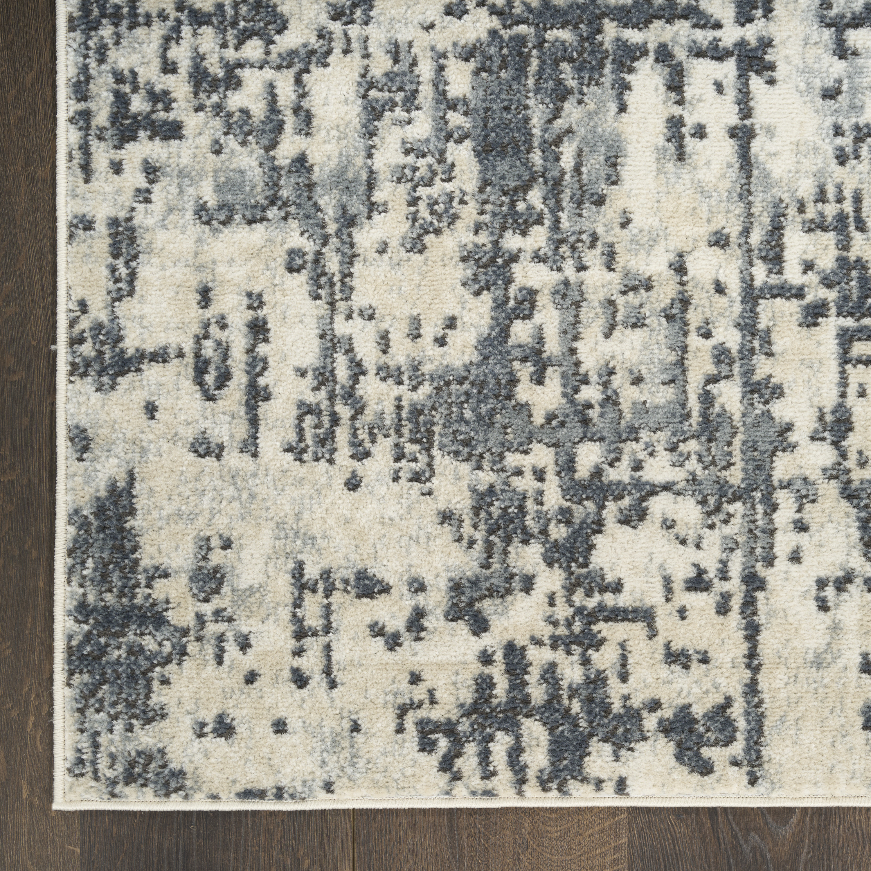 Nourison Quarry 7'10" x 9'10" Ivory Grey Modern Indoor Rug