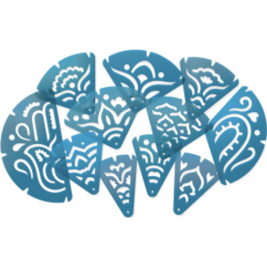 Fraction Mandala Stencils, 11 Pack