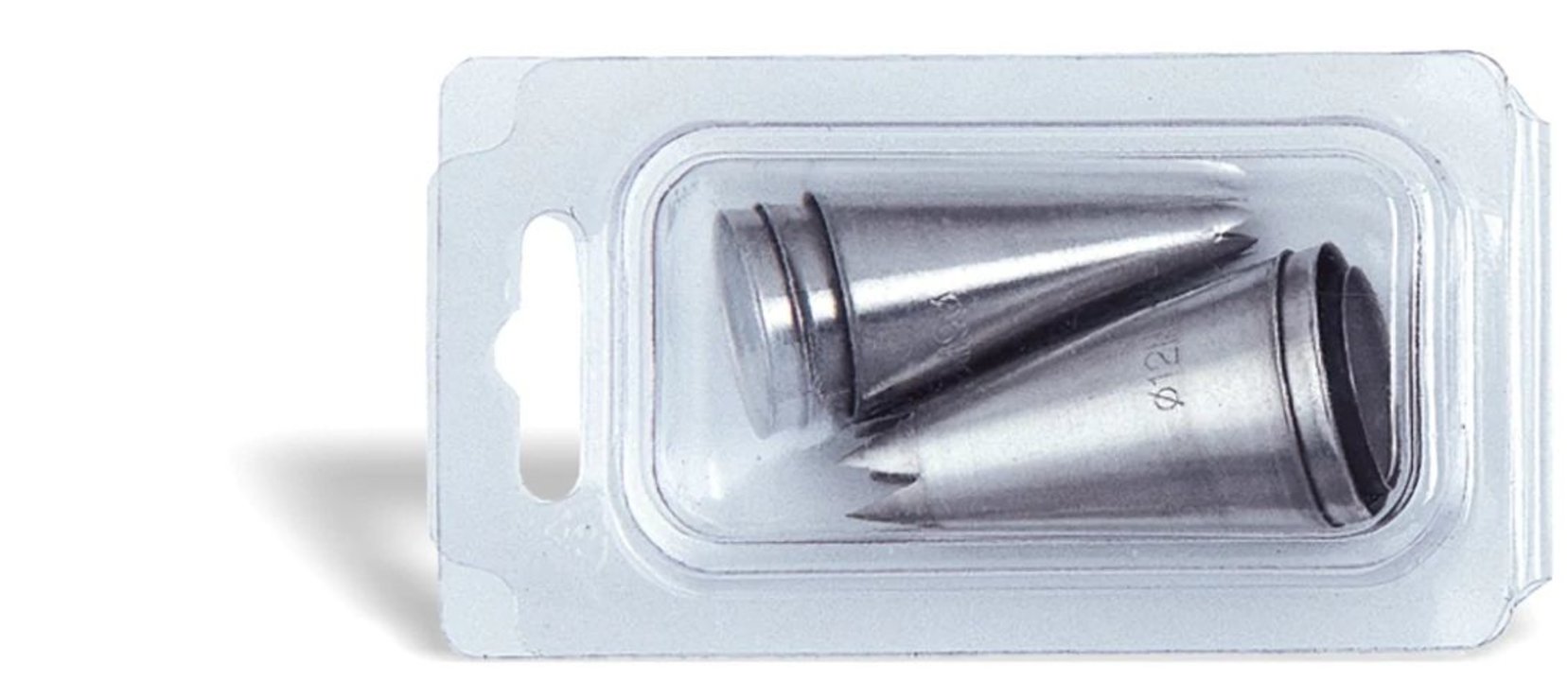 Boîte de 6 douilles en acier inoxydable n° 2