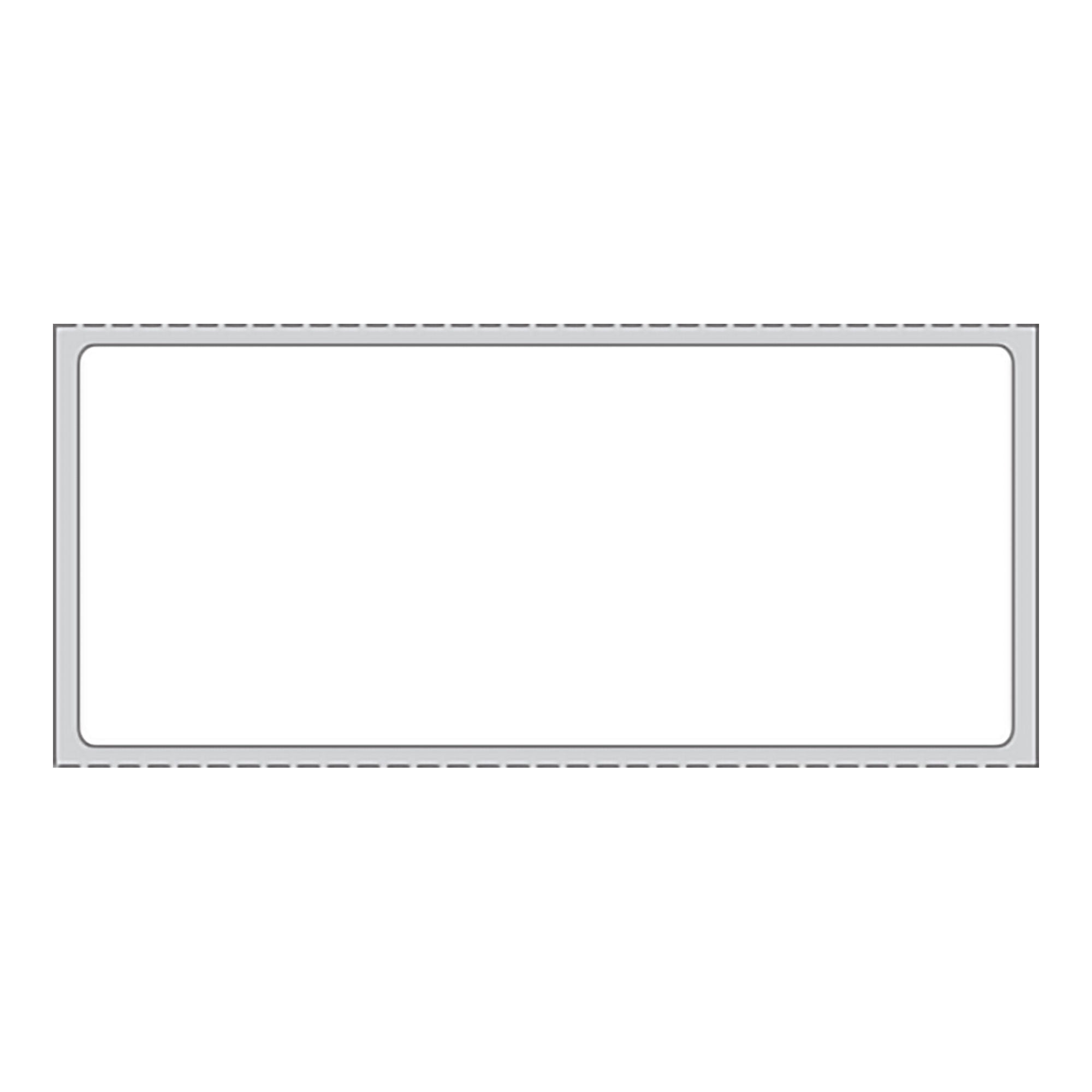 PDC® White Blank Thermal Label, 1-1/2 x 3-1/2 Inch