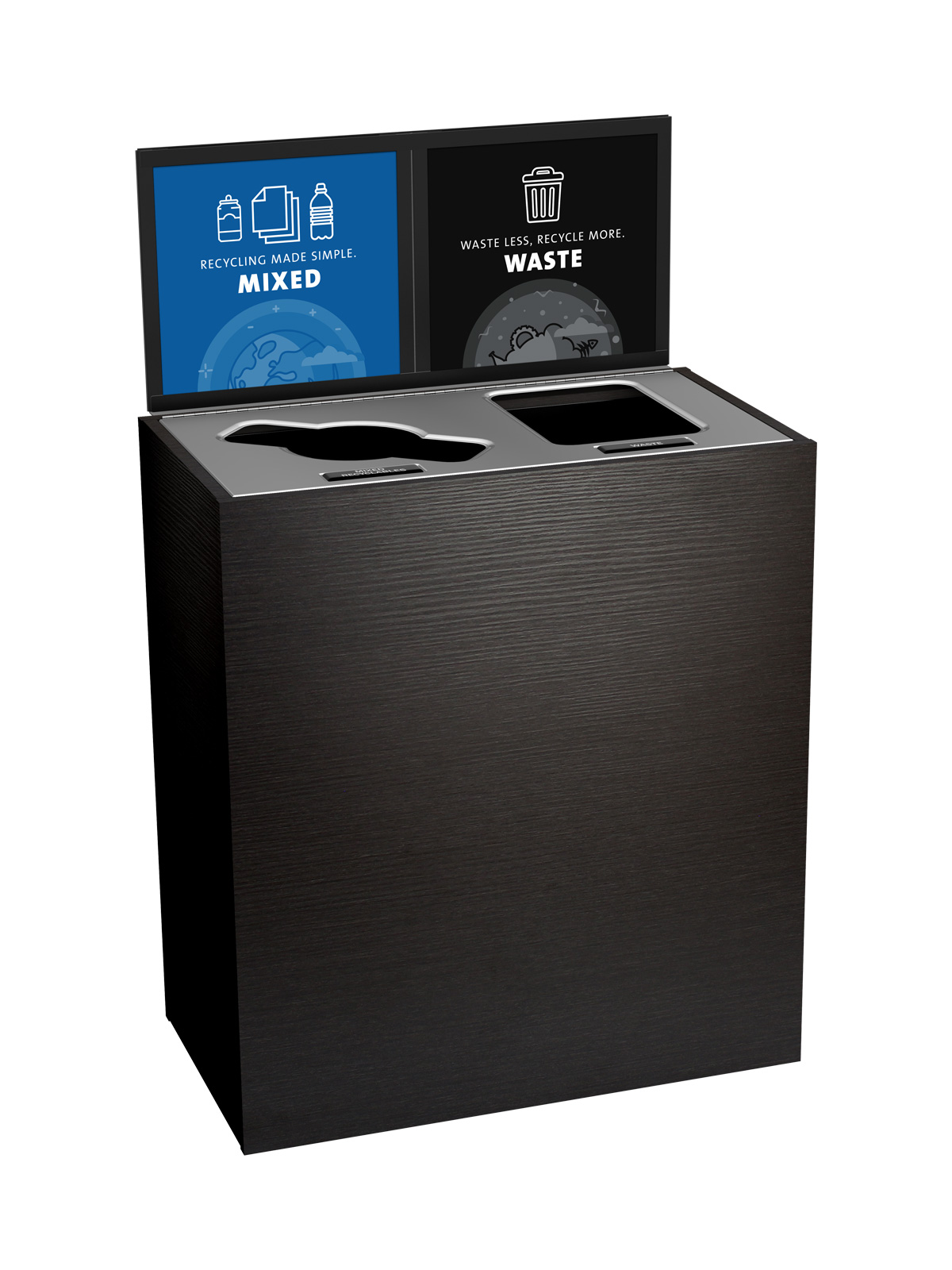 ARISTATA – Double – Kit – Mixed Recyclables-Waste – Mixed-Full – Western Breeze