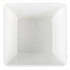 Small square melamine cubic display bowl in white
