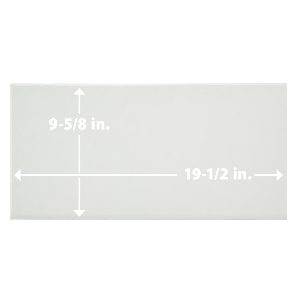 Piscina Glossy White with BioTech 9-5/8 in. x 19-1/2 in. Porcelain Floor and Wall Tile