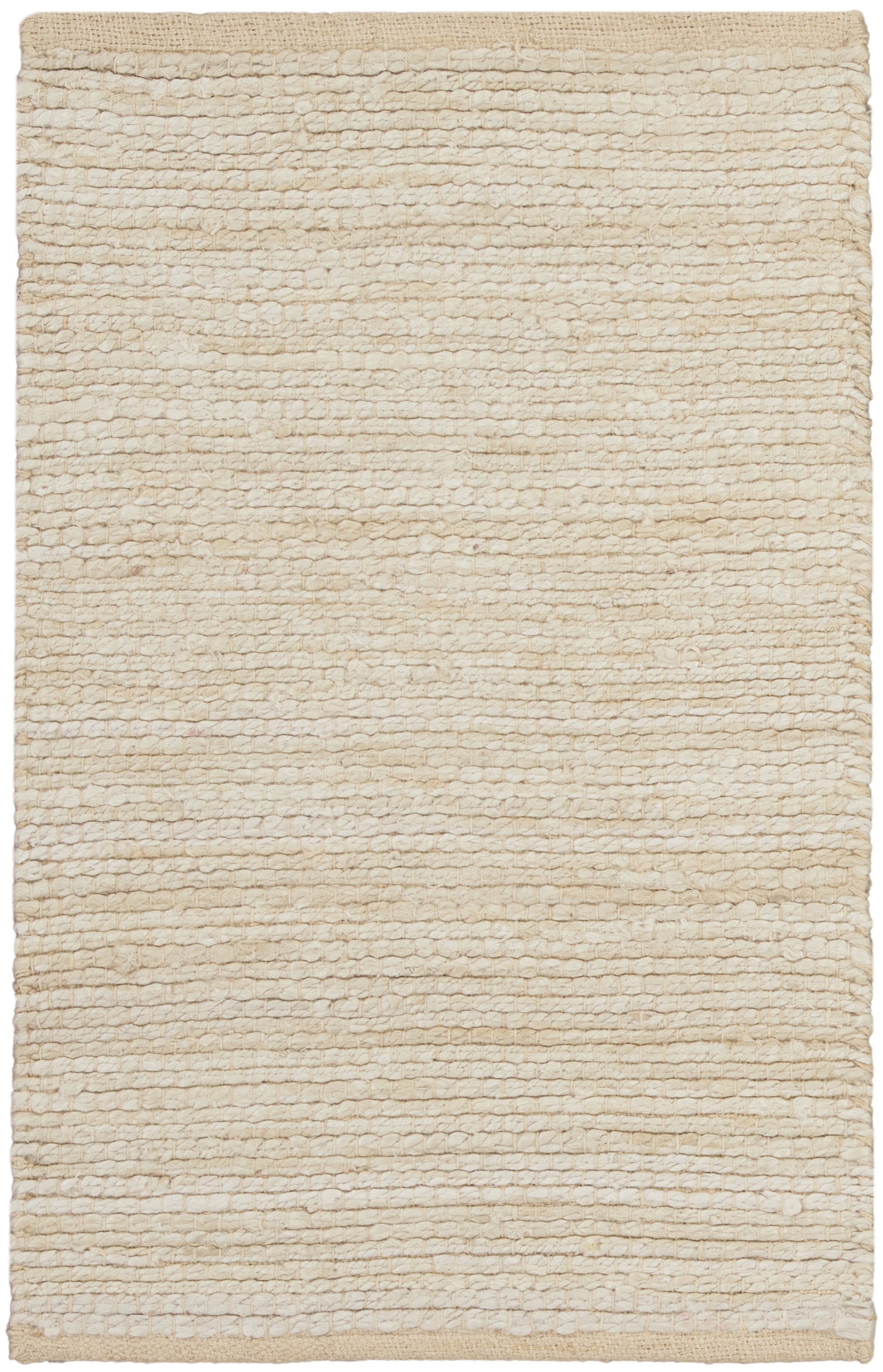 Nourison Natural Jute 2' x 3' Ivory Farmhouse Indoor Rug
