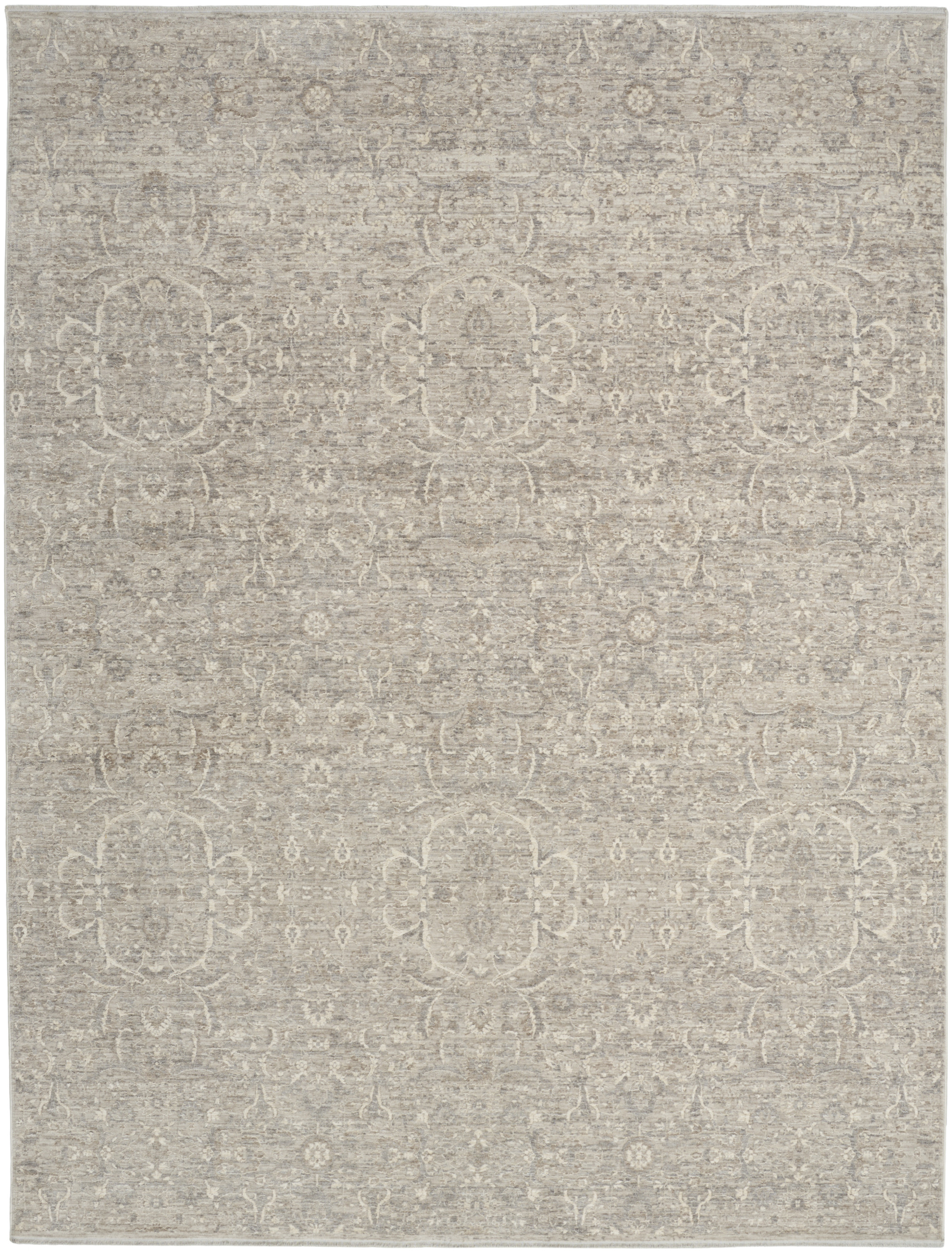 Nourison Shadows 7'10" x 9'10" Grey Vintage Indoor Rug
