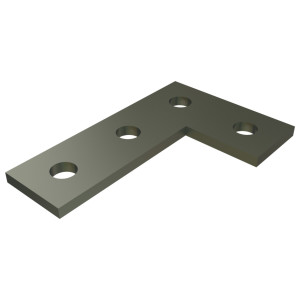 90-Degree Strut Corner Flat Plate Fitting, 4 Hole