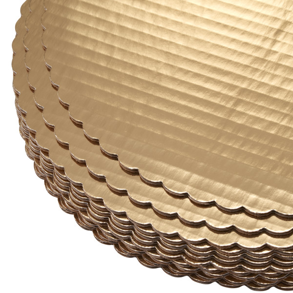 12" Round Gold Cake Board
