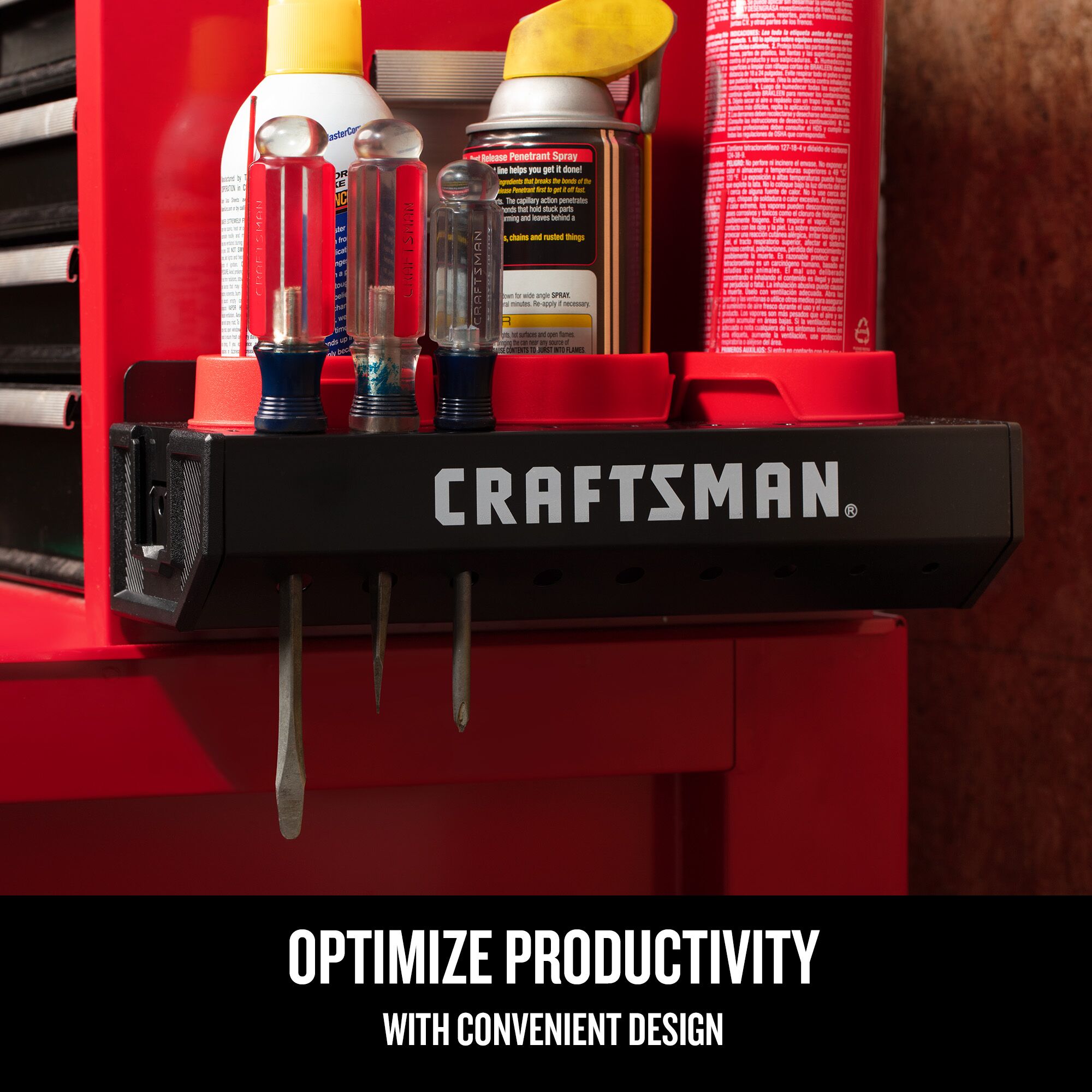Graphic of CRAFTSMAN Accessories: Metal Storage highlighting product features