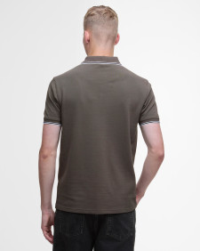 Evan Short-Sleeved Polo Shirt Major Brown