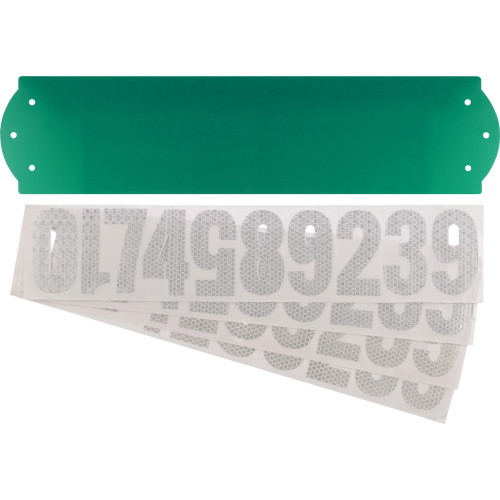 911 Reflective Address Plaque with Numbers (6