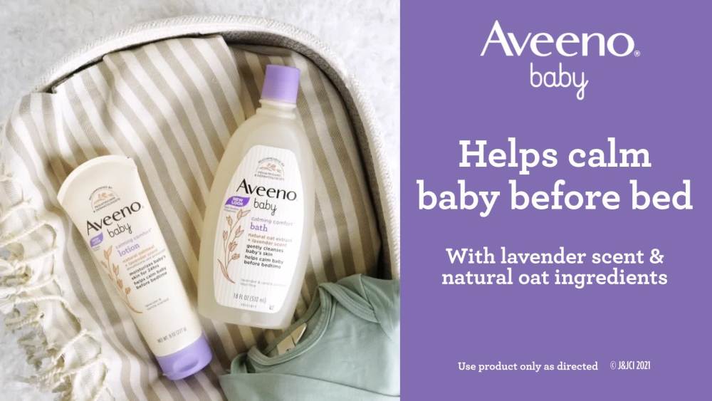 Aveeno Baby Calming Comfort Bath & Wash, Lavender & Vanilla, 18 fl. oz - image 2 of 14