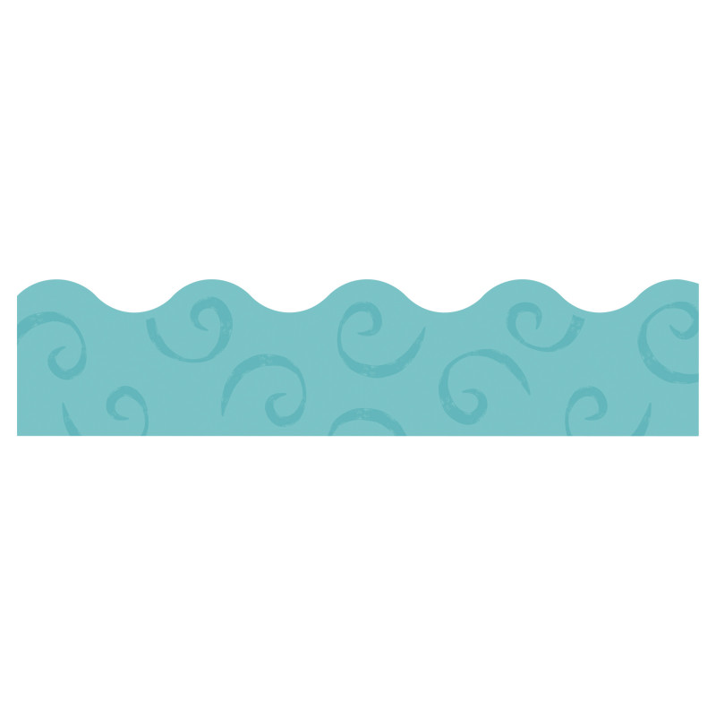 Teal Swirls Terrific Trimmers®, 39 Feet