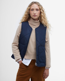 Shelby Gilet Navy/Sky Dress Tartan