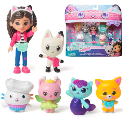 DREAMWORKS GABBY'S DOLLHOUSE The Movie, Cat-venture Crew Pack, 11-Piece Toy Figure Set with Accessories, Kids Toys for Girls & Boys Ages 3 and Up