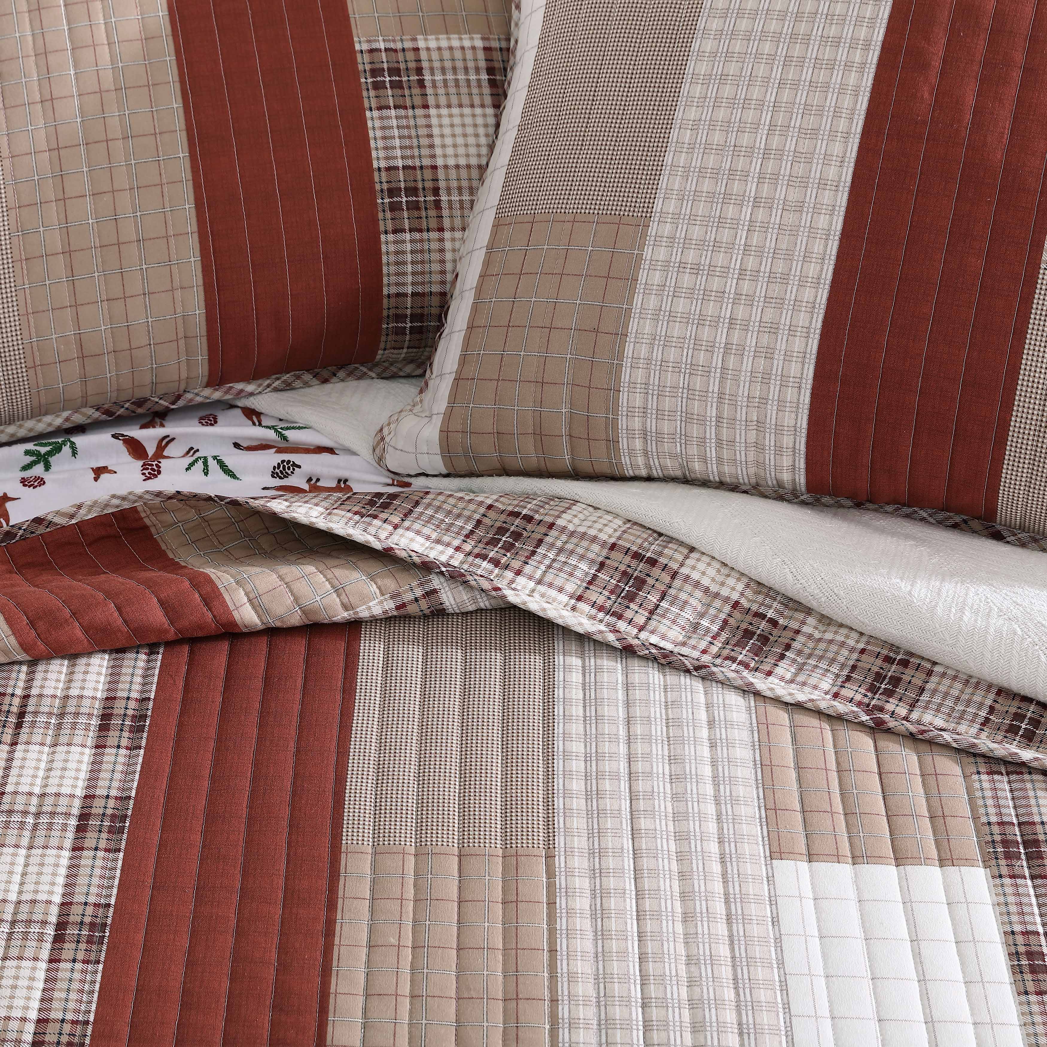 Eddie Bauer Cotton Quilt & Sham Sets (FairviewBurnt Orange) eBay
