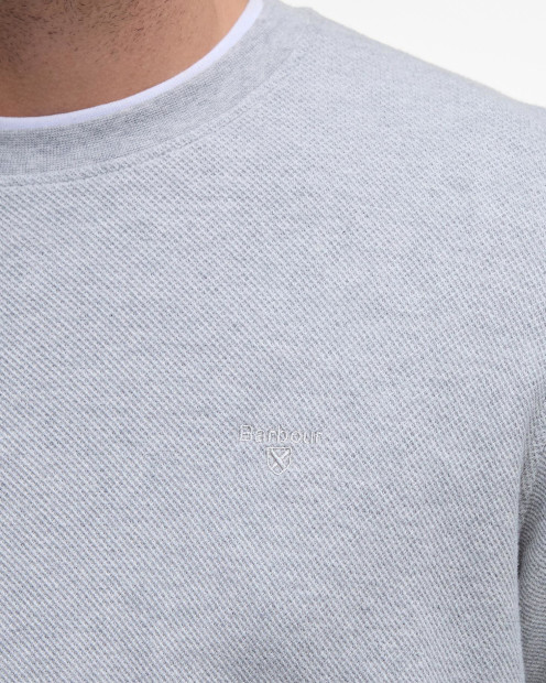 Pique Interlock Sweatshirt Grey Marl