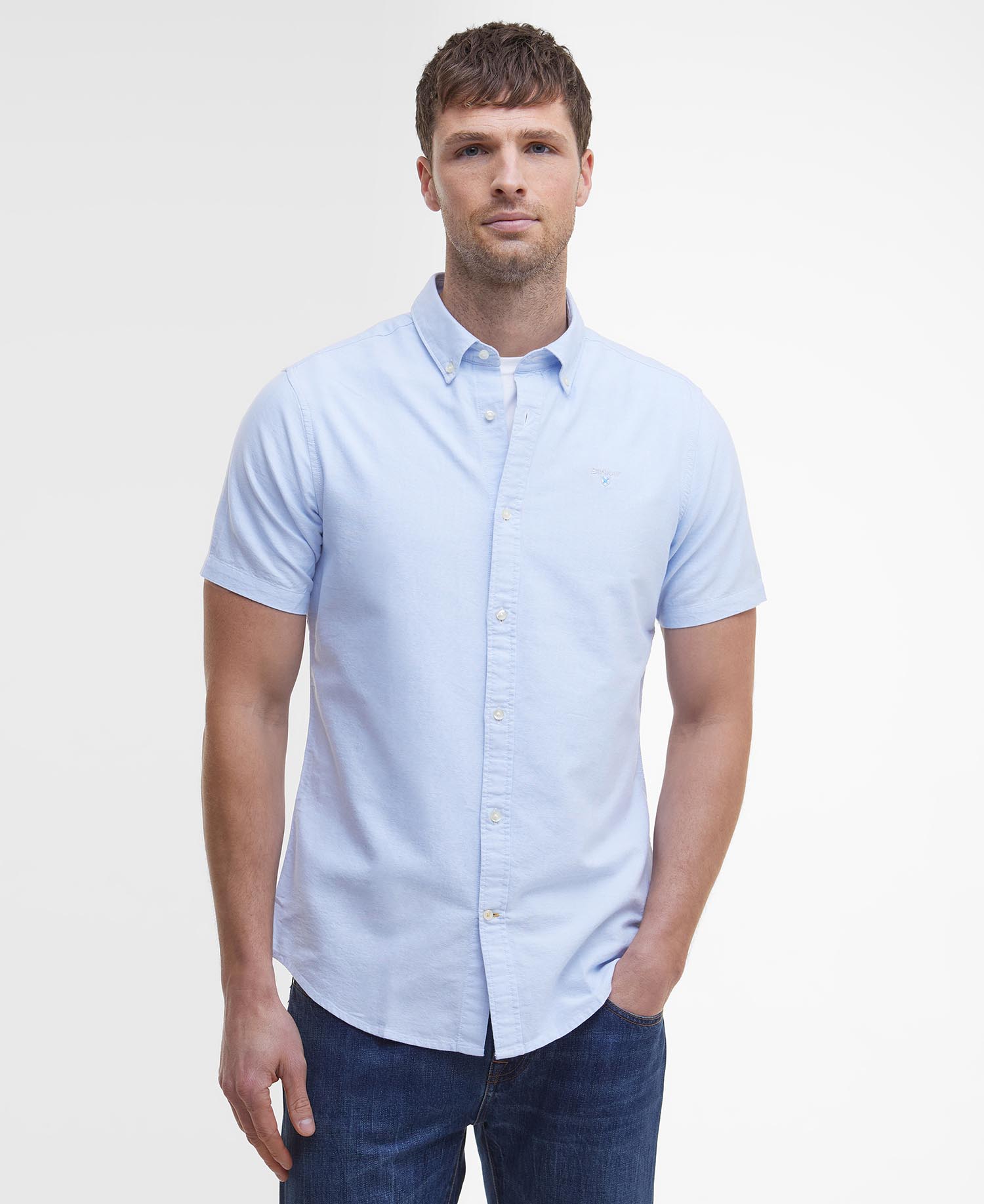 Camicia sartoriale a maniche corte Oxford image number 0
