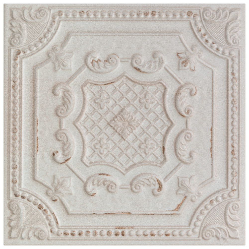 Sample – Fitz White Ceramic Wall Tile