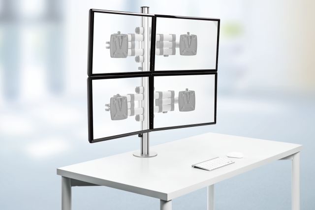 Novus TSS Quattro Telescope is designed for easy alignment of four monitors for comfortable stacked viewing.