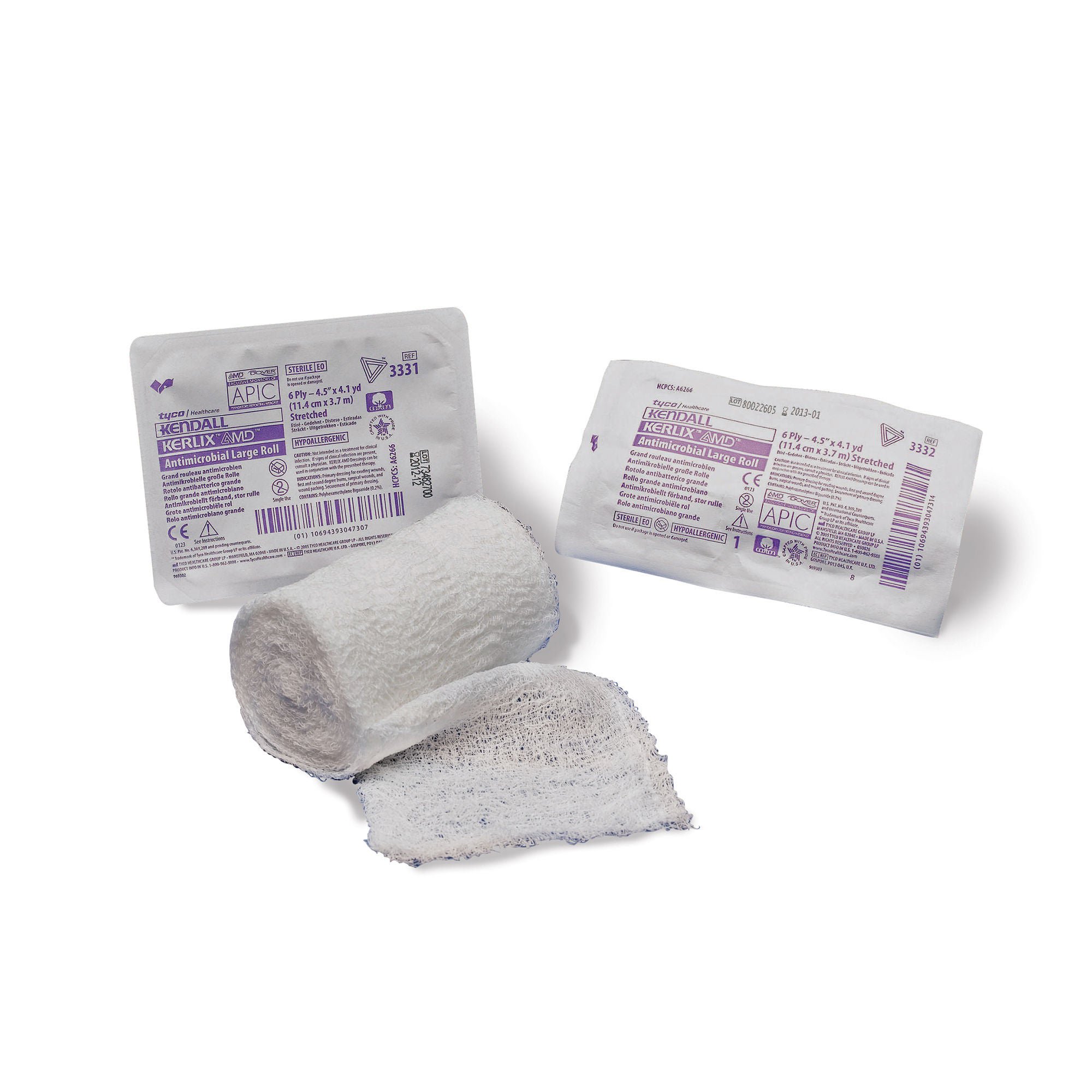 Kerlix™ AMD Impregnated Bandage Roll, 4½ inch x 4-1/10 yard, 6-Ply
