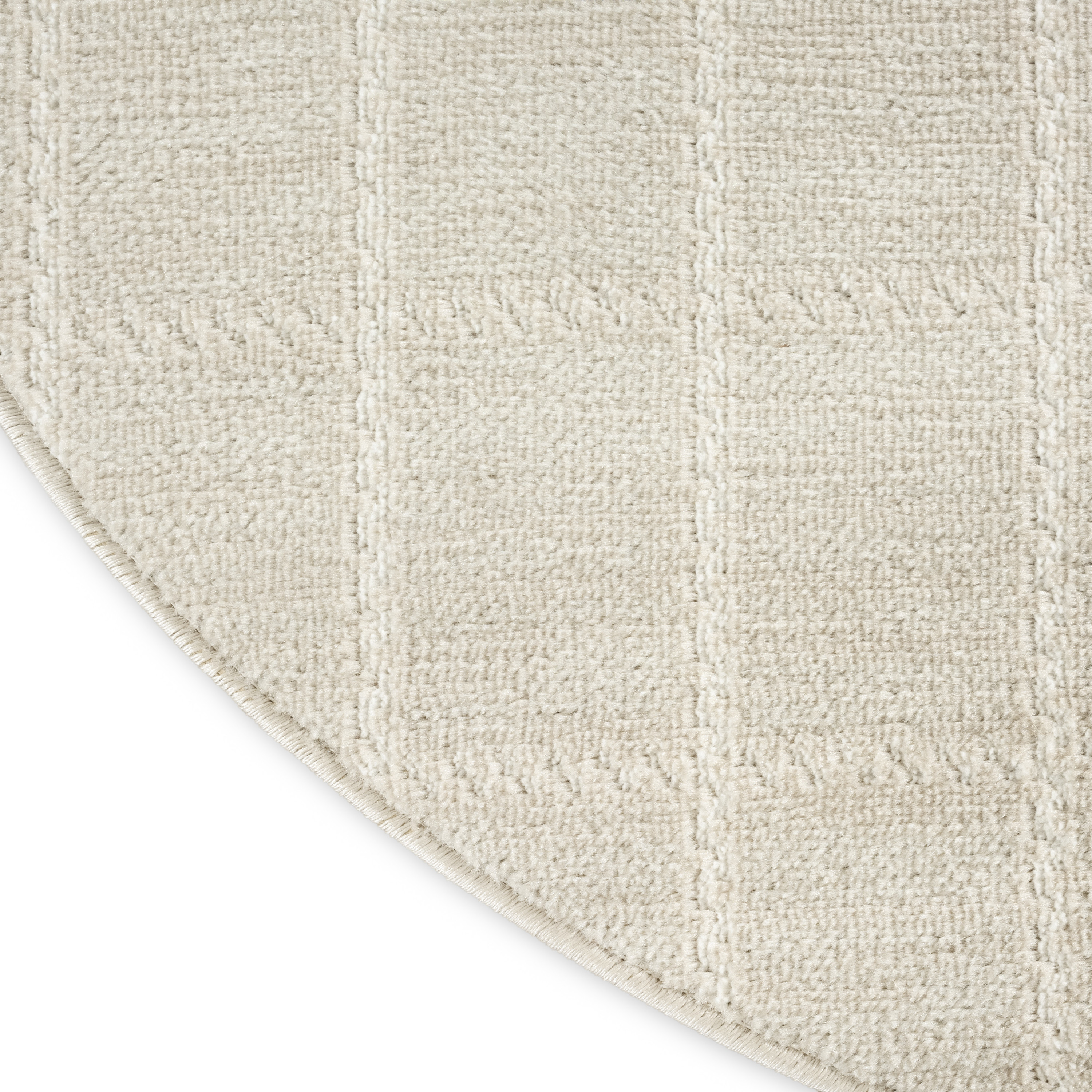 Nourison Serenity Home 4' x Round Ivory Modern Indoor Rug