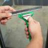 Unger, ErgoTec® SwivelLoc 30° Angled, Squeegee Handle, 4.5", Plastic, Green