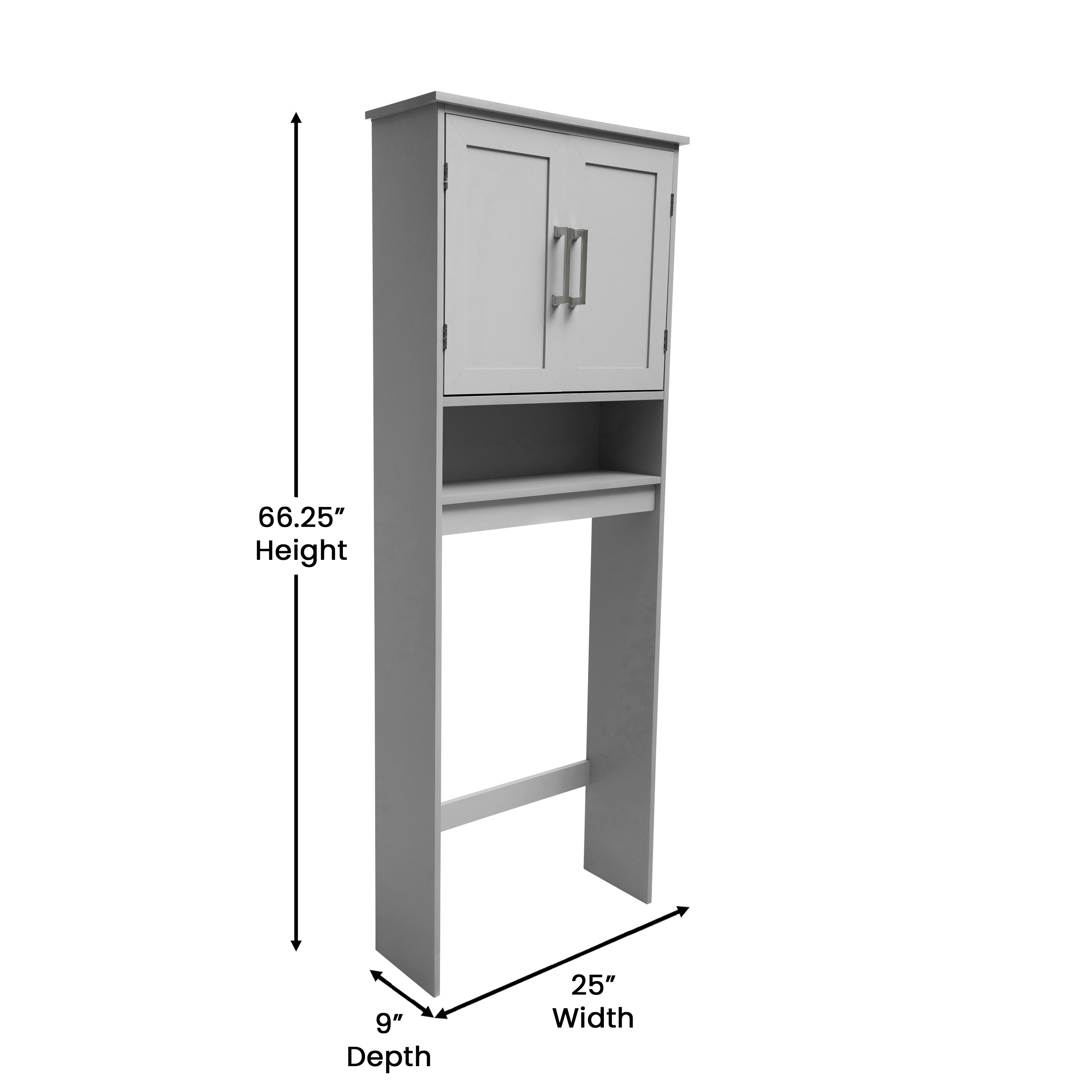 Vesta Over the Toilet Cabinet Storage Bathroom Organizer with In-Cabinet Adju... - Picture 18 of 25