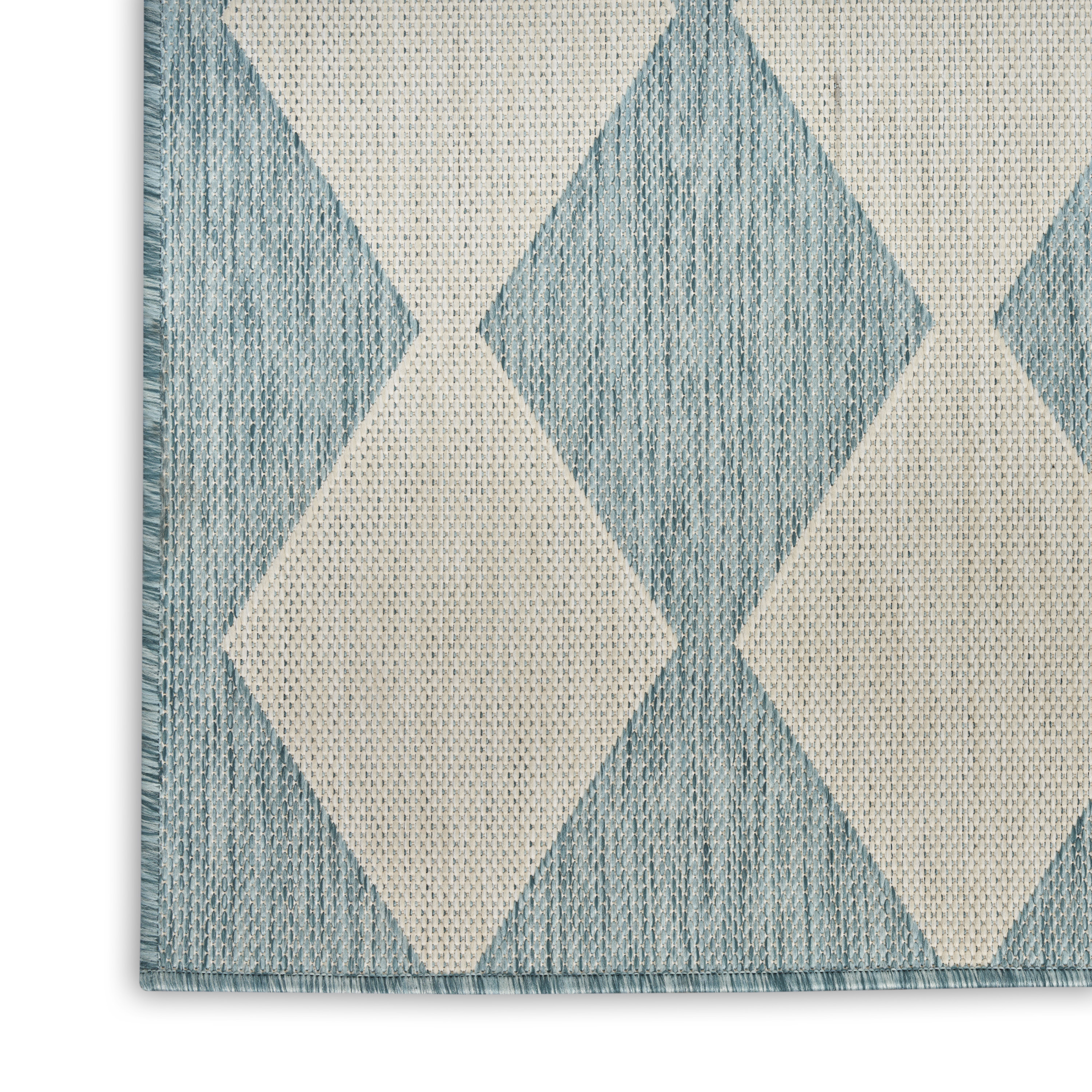 Nourison Positano 8' x 10' Aqua Modern Rug