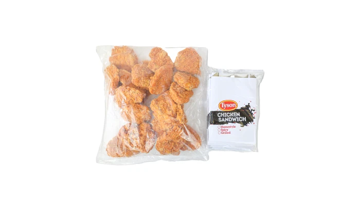 Tyson® To Go Fully Cooked Hot & Spicy Chicken Breast Filet Fritters, 4 oz._image_3