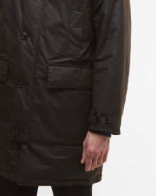 Beaudale Waxed Trench Coat Dark Brown