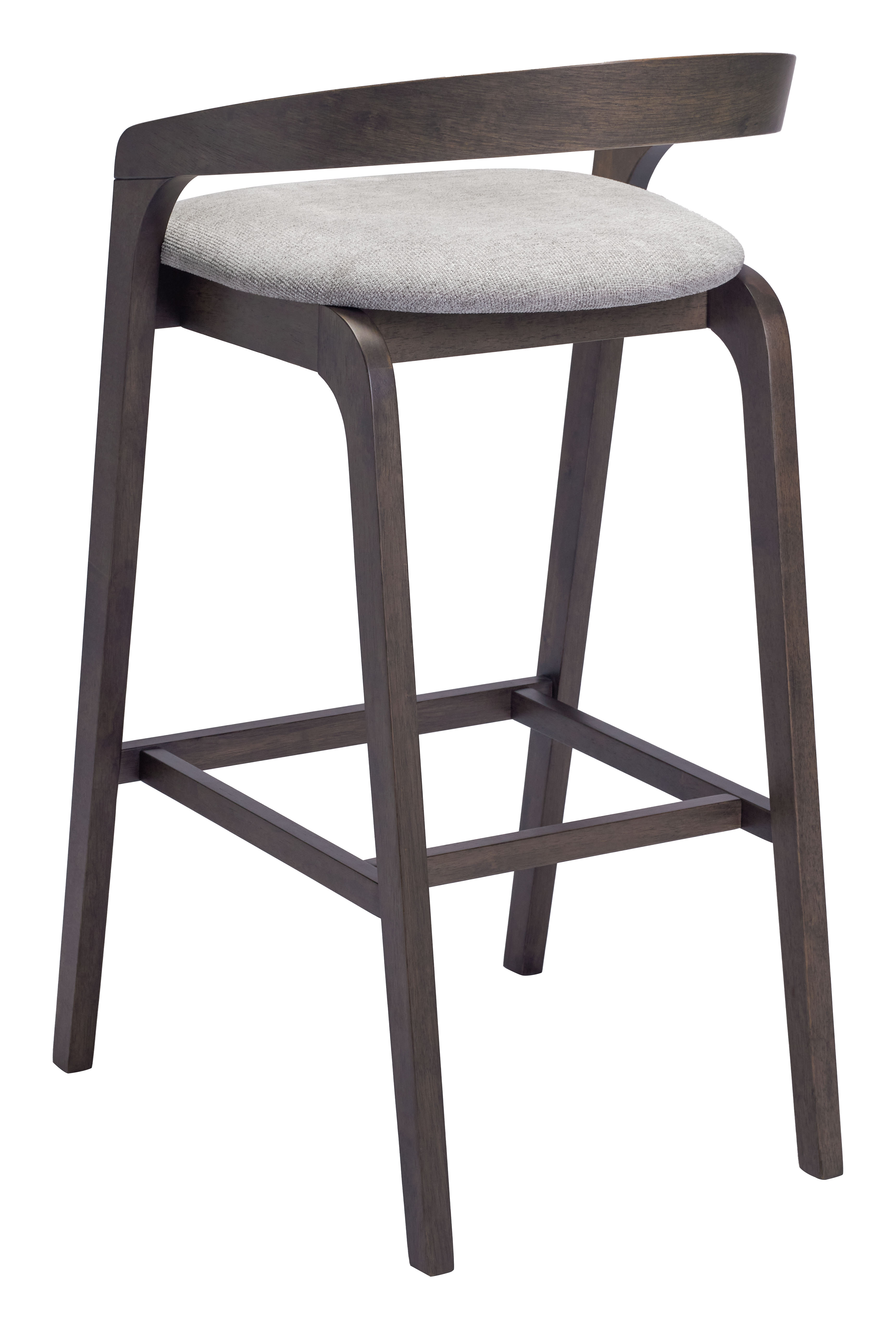 Troy Barstool (Set of 2) Dove Gray & Espresso product image
