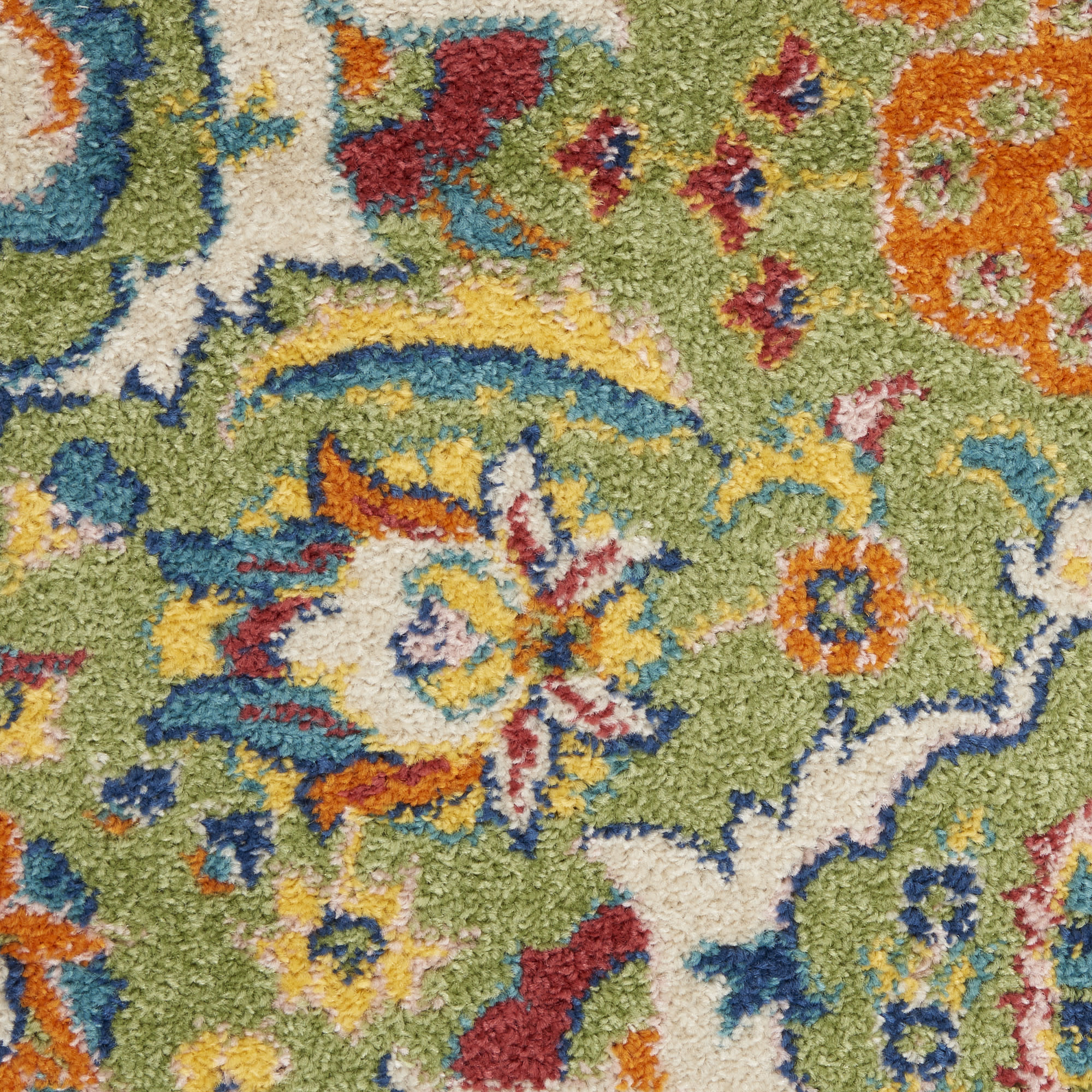 Nourison Allur 5'3" x 7'3" Sage Ivory Bohemian Indoor Rug
