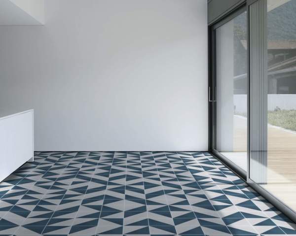 cement | slant | federal blue + white 