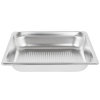 Half-size 2 ½-inch-deep Super Pan 3® stainless steel perforated steam table pan