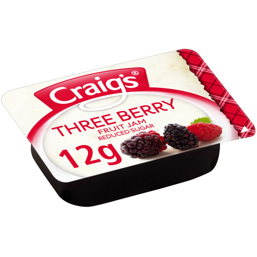  Craig's® Three Berry Jam Portion 300 x 12g 