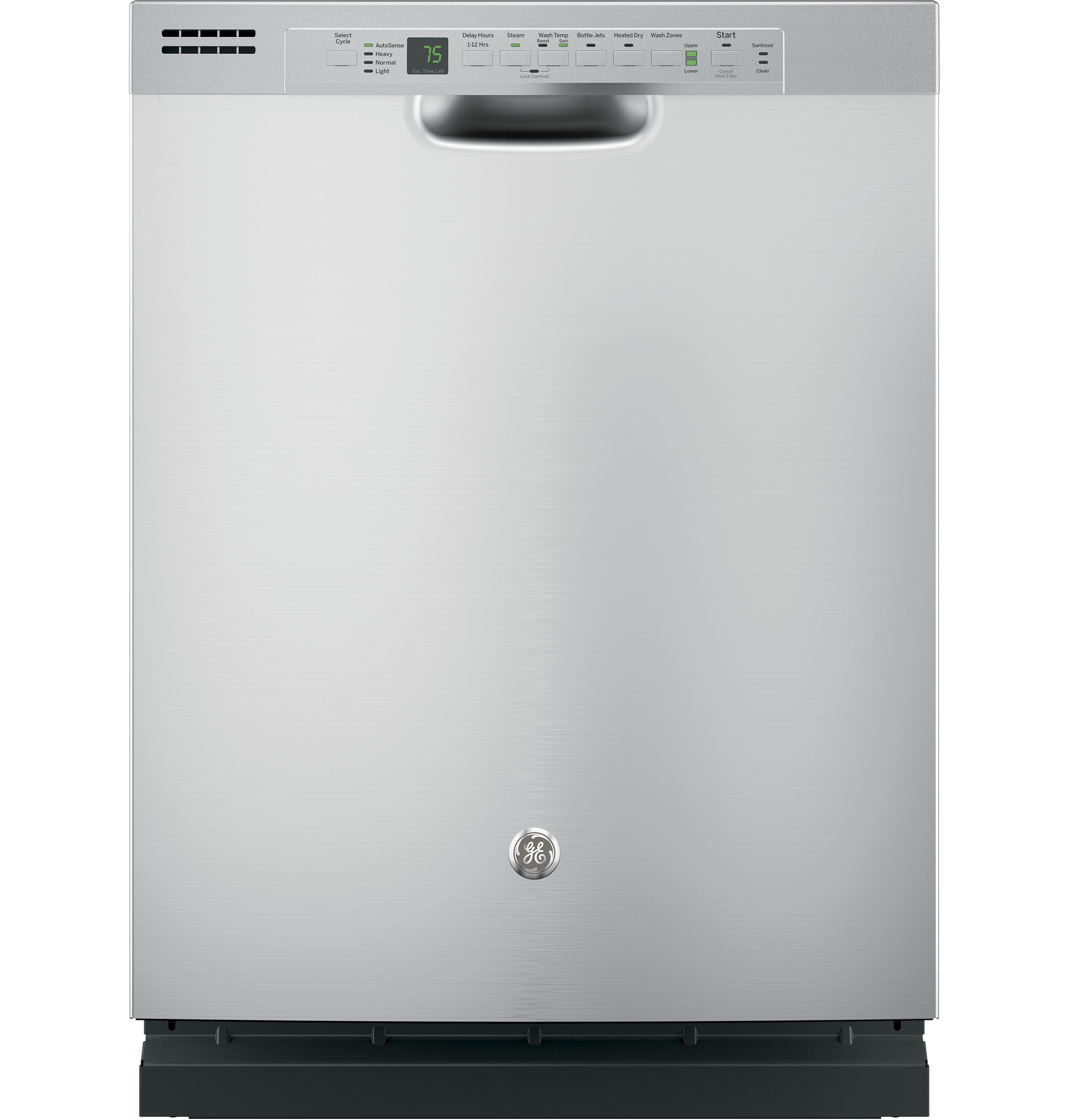 GE® Hybrid Stainless Steel Interior Dishwasher with Front Controls
