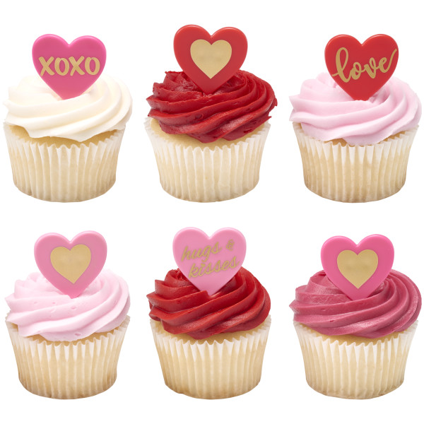 Love Heart Cupcake Rings