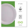 ECPEPP005, Eco-Products,Inc., Renewable and Compostable Sugarcane Plates, 10" dia, Natural White