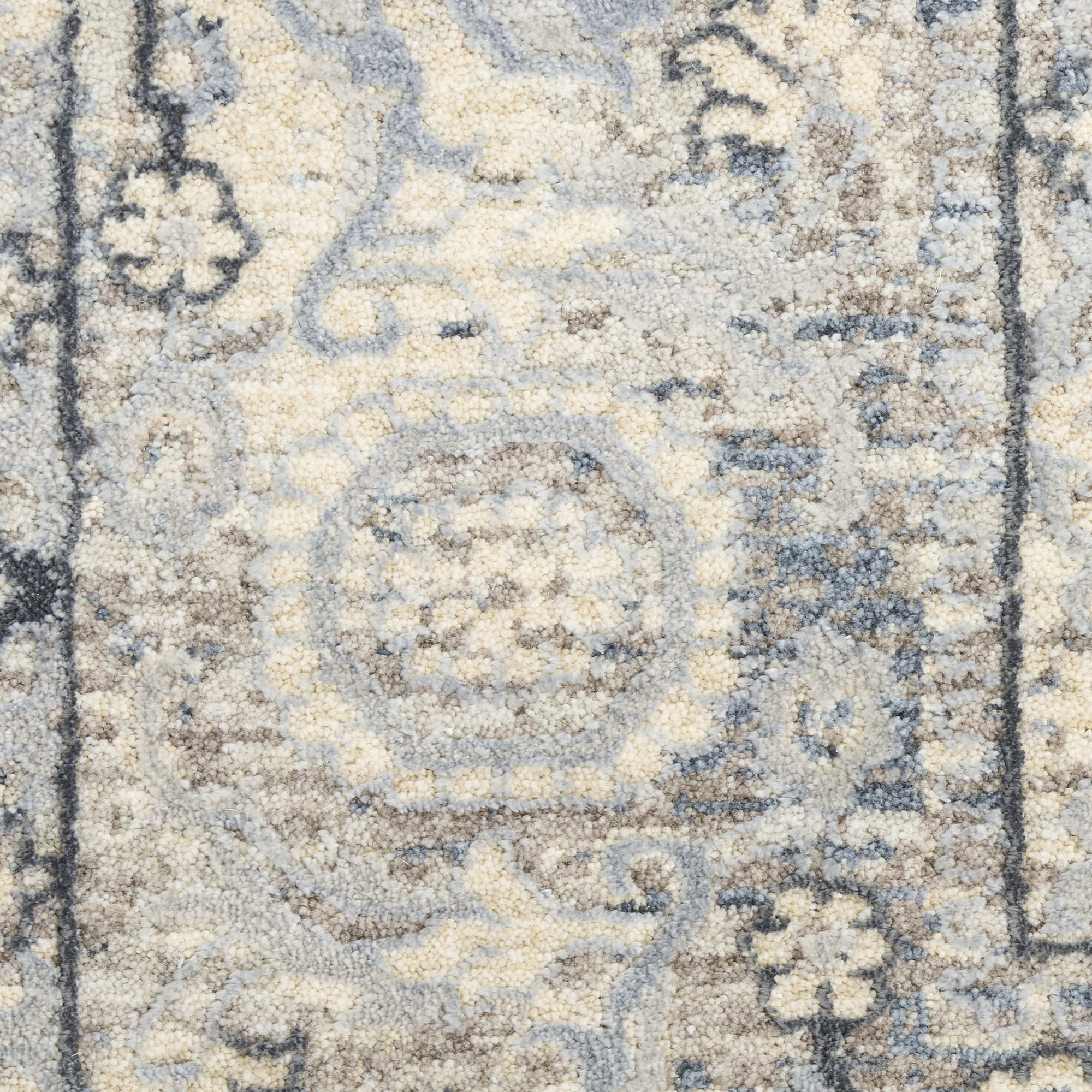Nourison Sultana 7'10" x 10'2" Ivory Blue Vintage Indoor Rug